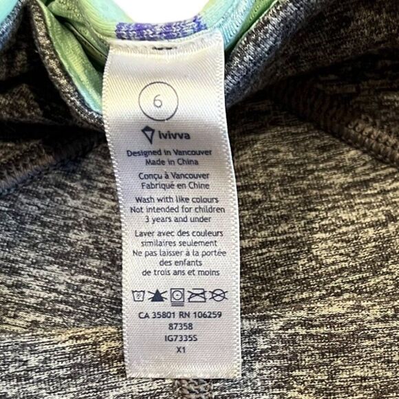 Ivivva from Lululemon Girls Gray Gymnastics Shorts Size 6 - Picture 2 of 4